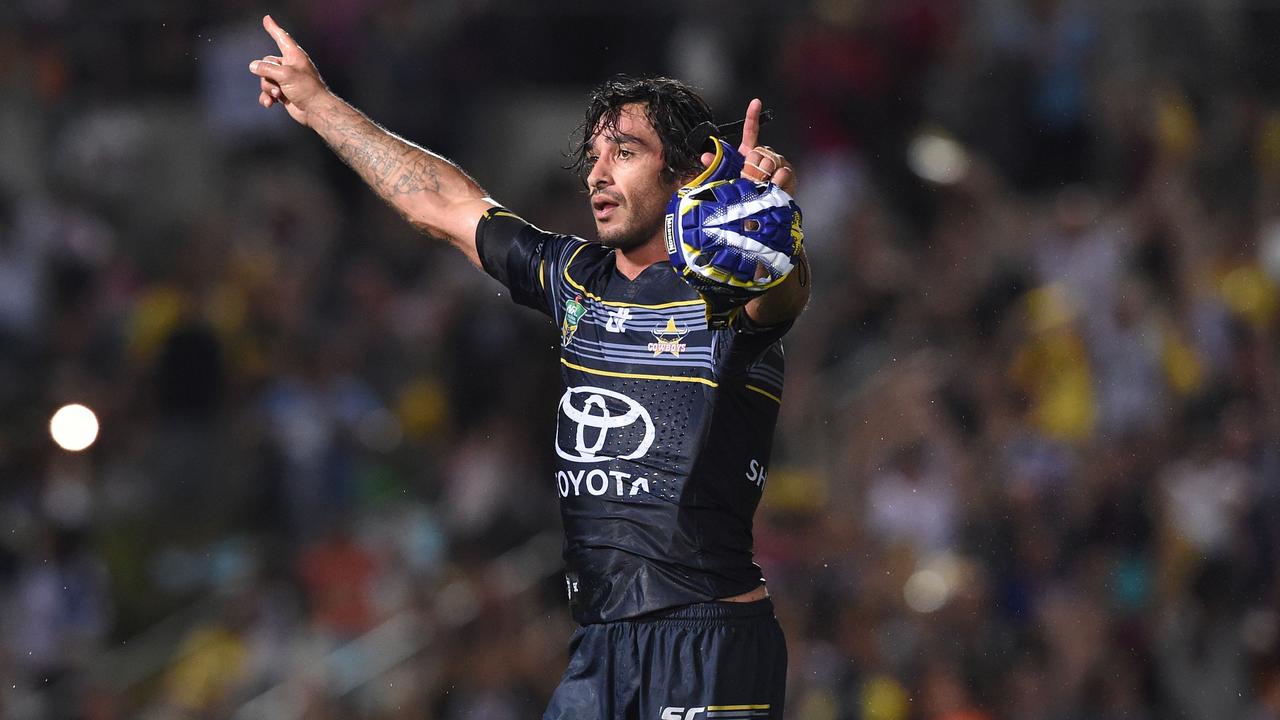 Johnathan Thurston has been inducted into the NRL Hall of Fame. (AAP Image/Dave Hunt)