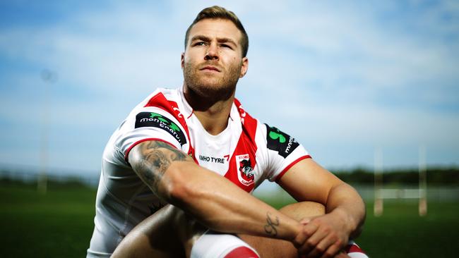 Trent Merrin’s return to the Dragons is proving extremely complicated. Picture: Brett Costello