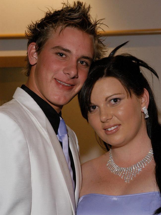 MAY 28, 2005: Reporter: Jasmine Griffiths. Hillcrest Christian College formal at the Crowne Plaza, Surfers Paradise. Cameron Layton 17 years and Tamara Moore 16 years. PicFiona/Harding