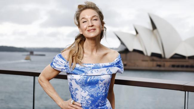 Pictured at the Park Hyatt at The Rocks in Sydney is actor Renee Zellweger. Picture: Richard Dobson