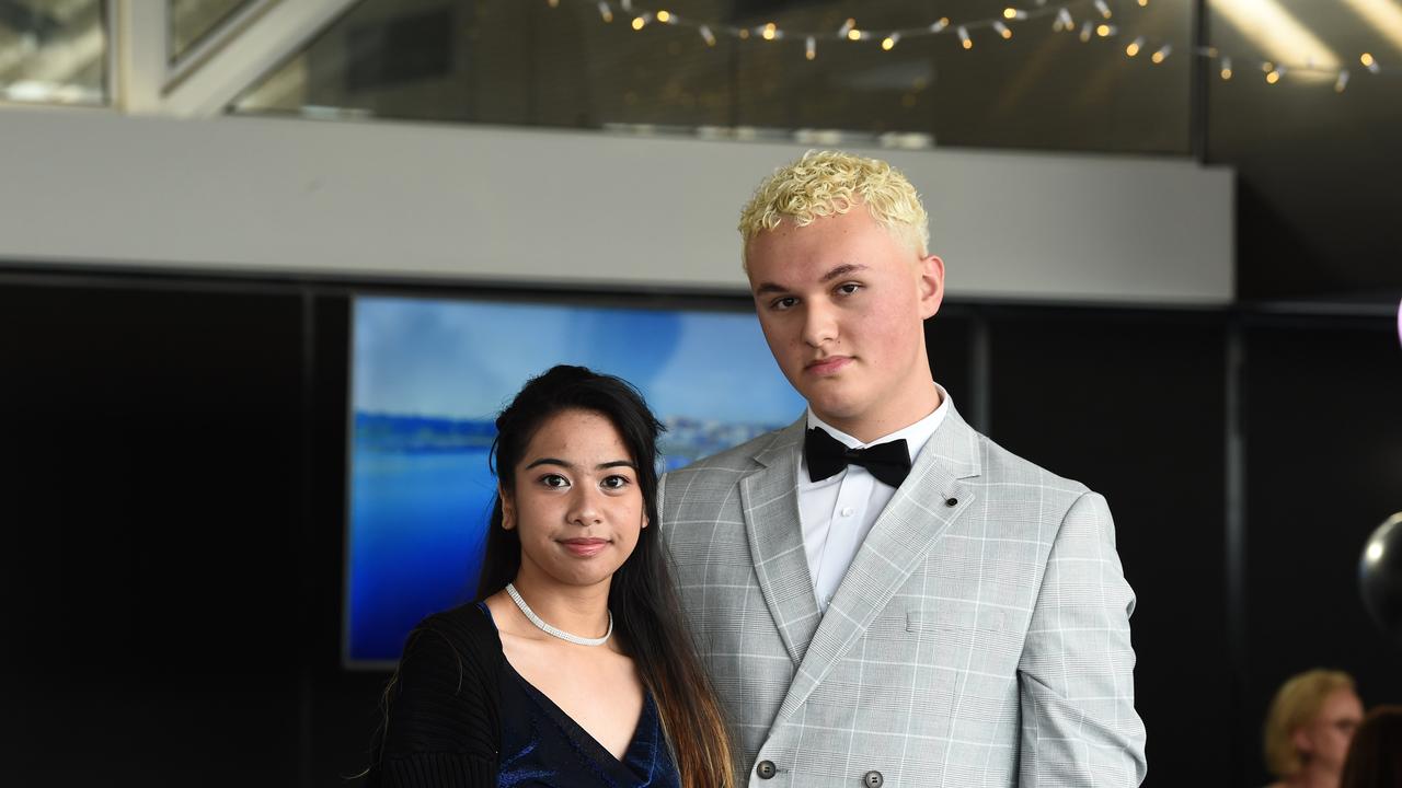 Farah Muhammad and Armani Francavilla at the Northern Bay College Graduation. Picture: David Smith