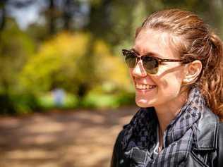 LOVE THE JOB: Reporter Shannon Hardy went travelling  with a photojournalist and came home with enough great profile shots to last a lifetime. Picture: Dylan Crawford