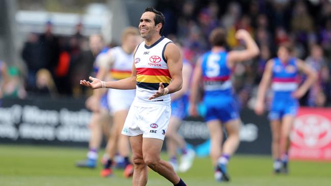 The Crows have doused speculation fan favourite Eddie Betts has been told he won’t be able the club next year. Picture: Michael Klein