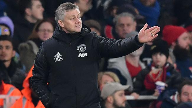 Manchester United manager Ole Gunnar Solskjaer. Picture: AFP