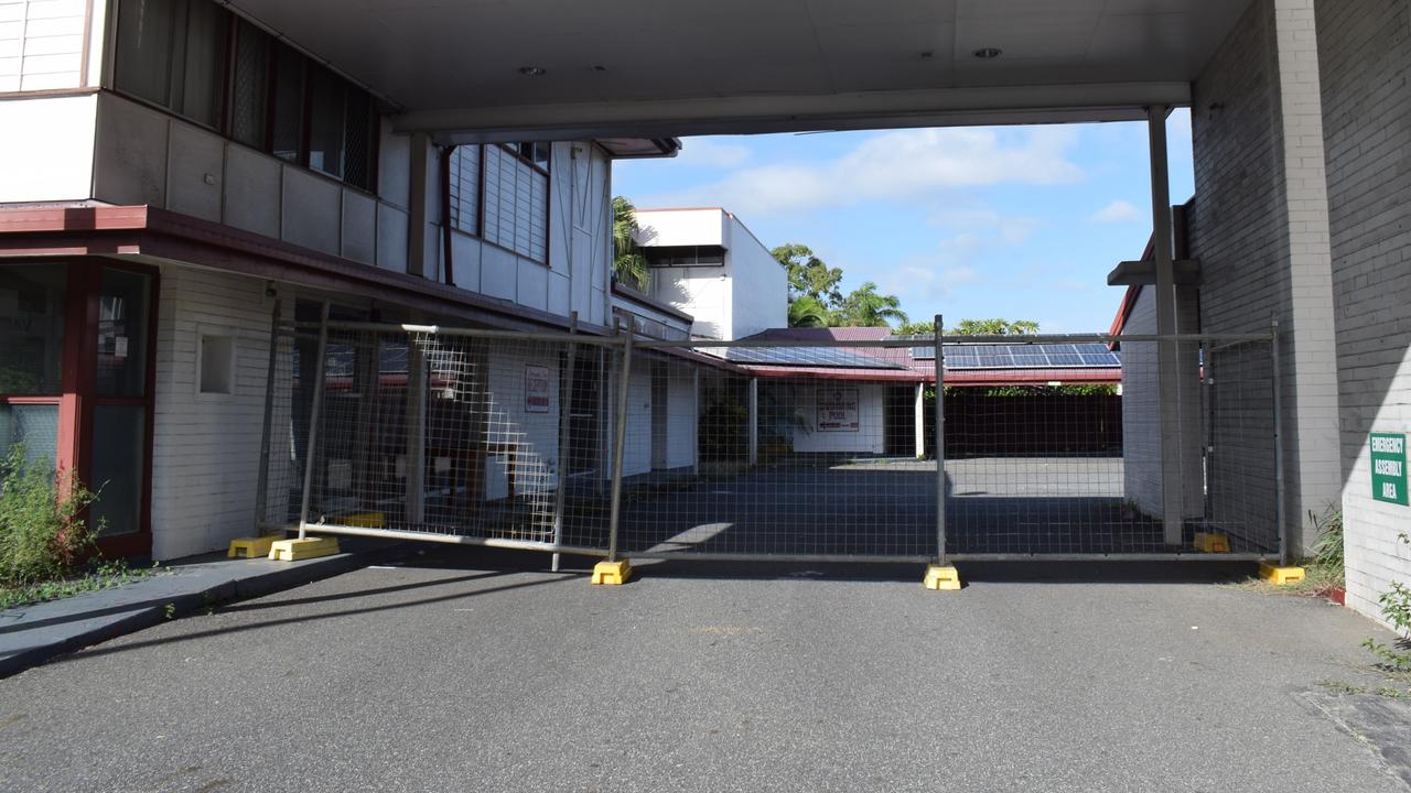 Gates have been put up at the Ambassador Motel in Rockhampton after two suspicious fires and vandalism.