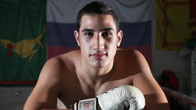 Justis Huni won the world youth super-heavyweight title in 2016. Picture: Ric Frearson