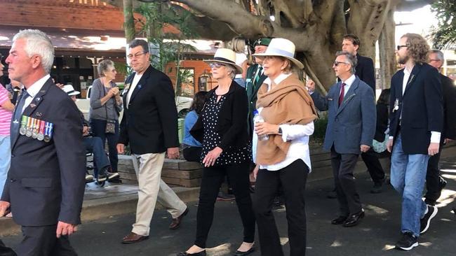 Coffs Harbour Mayor Denise Knight at the march.