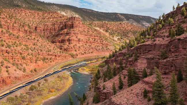 The Rocky Mountaineer on the Rockies to the Red Rocks route.