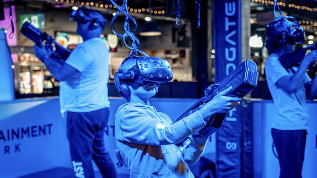 Experience virtual reality at Entertainment Park.