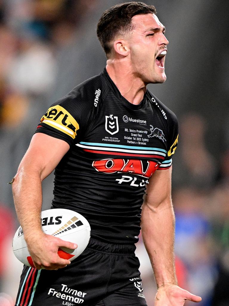 Cleary put in one of the all time great grand final performances for the Panthers this year. Picture: Bradley Kanaris/Getty Images