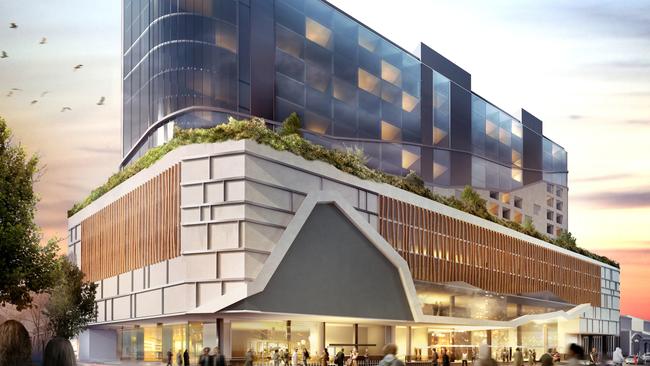 An artist’s impression of the previous Fragrance Group hotel proposal for Collins St.