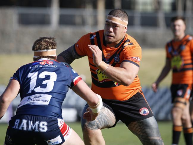 Tigers recruit Joseph Ualesi carried The Oaks across the advantage line all season. Picture Warren Gannon Photography