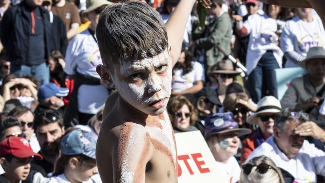 Sydney ‘Come Together for Yes’ voice event in Prince Alfred park. Picture: NCA NewsWire, Monique Harmer