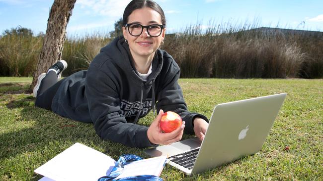 Nicola Markovic will graduate in about two months and is hoping to start her career in the country and says an extra $20,000 would be welcome. Picture: Dean Martin