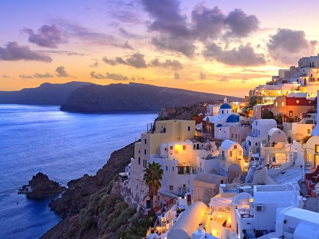 ESCAPE: Doc Holiday by Lisa Mayoh, July 8. Question on which Greek Islands to visit in September or October. iStockSantorini sunset at dawn village of Oia Greece