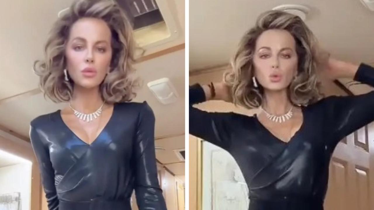 Kate Beckinsale in her since-deleted video.