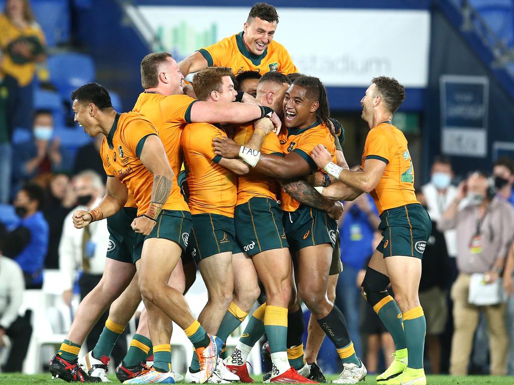 Recent wins over South Africa have elevated the Wallabies to number three in the World Rugby rankings. Picture: Jono Searle / Getty Images