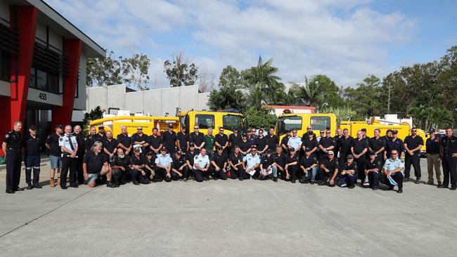 The second deployment of Queensland firefighters to NSW at the QFES State Deployment Centre at Morningside. Picture: Liam Kidston.