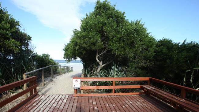 Sydney Hamilton park at Surfers Paradise, where a homeless couple and their child lived.. picture Glenn Hampson