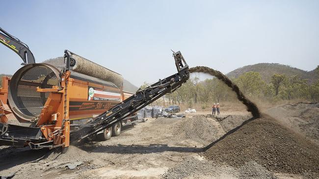 A Rembind image showing remediation of PFAS contaminated earth at the Springmount Waste Management Facility in 2019. Picture: Rembind