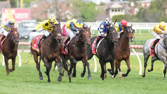 Without A Fight won the Caulfield Cup with Mark Zahra on board. Picture: Scott Barbour — Racing Photos via Getty Images