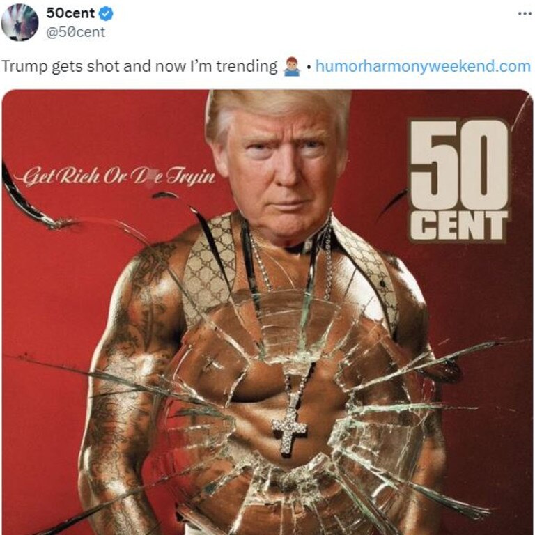 50 Cent's savage response to Trump's shooting | news.com.au — Australia's  leading news site