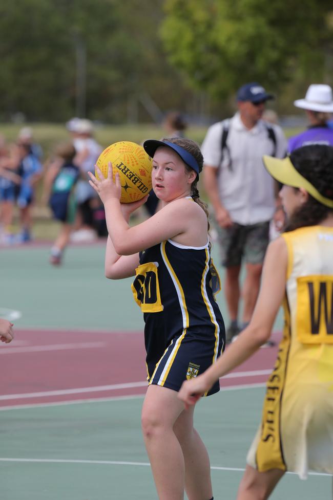 The Netball Qld Primary Schools Cup grand finals are being held at the Hinterland District Netball Association at Mudgeeraba. Picture: Mike Batterham.