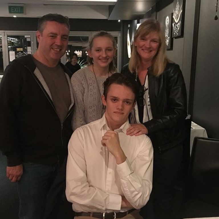 Anthony and Kristine Langford with their children Jesse and Winona.