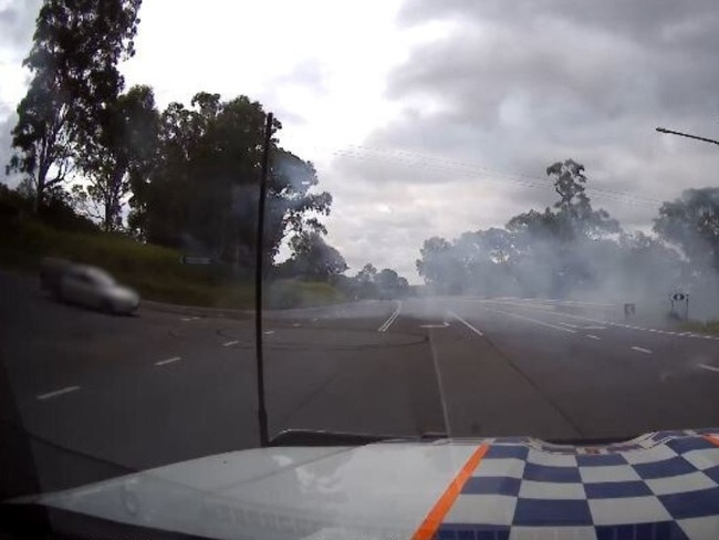 Learner driver hoon busted doing burnouts near Gympie