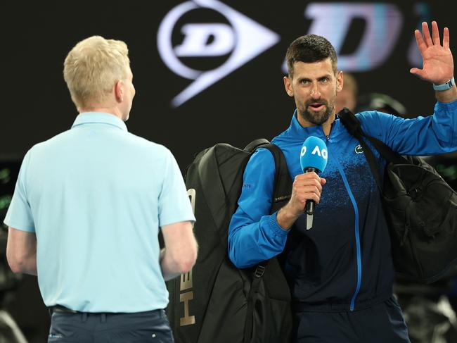 I don’t blame Djokovic for taking offence to what was said. Picture: Cameron Spencer/Getty Images