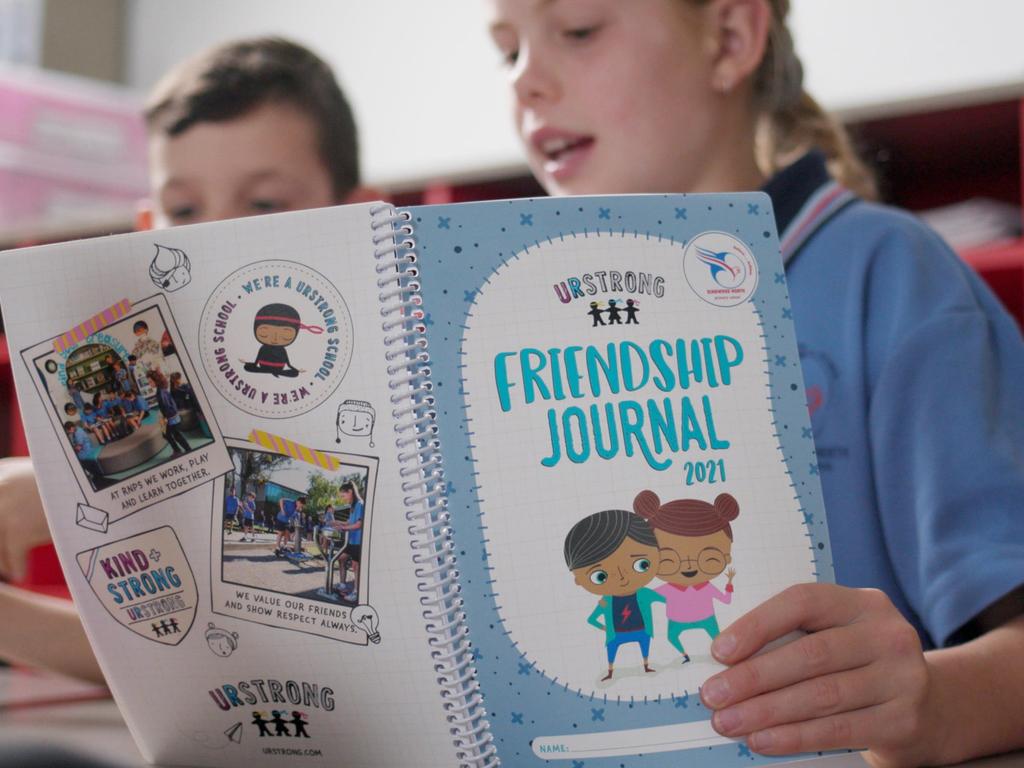 Students at Ringwood North Primary School read reflections from their friendship journals. Picture: supplied