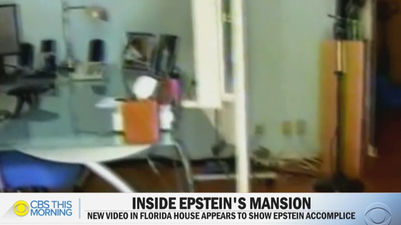 Police footage from a raid on Epstein's Florida estate in 2005.