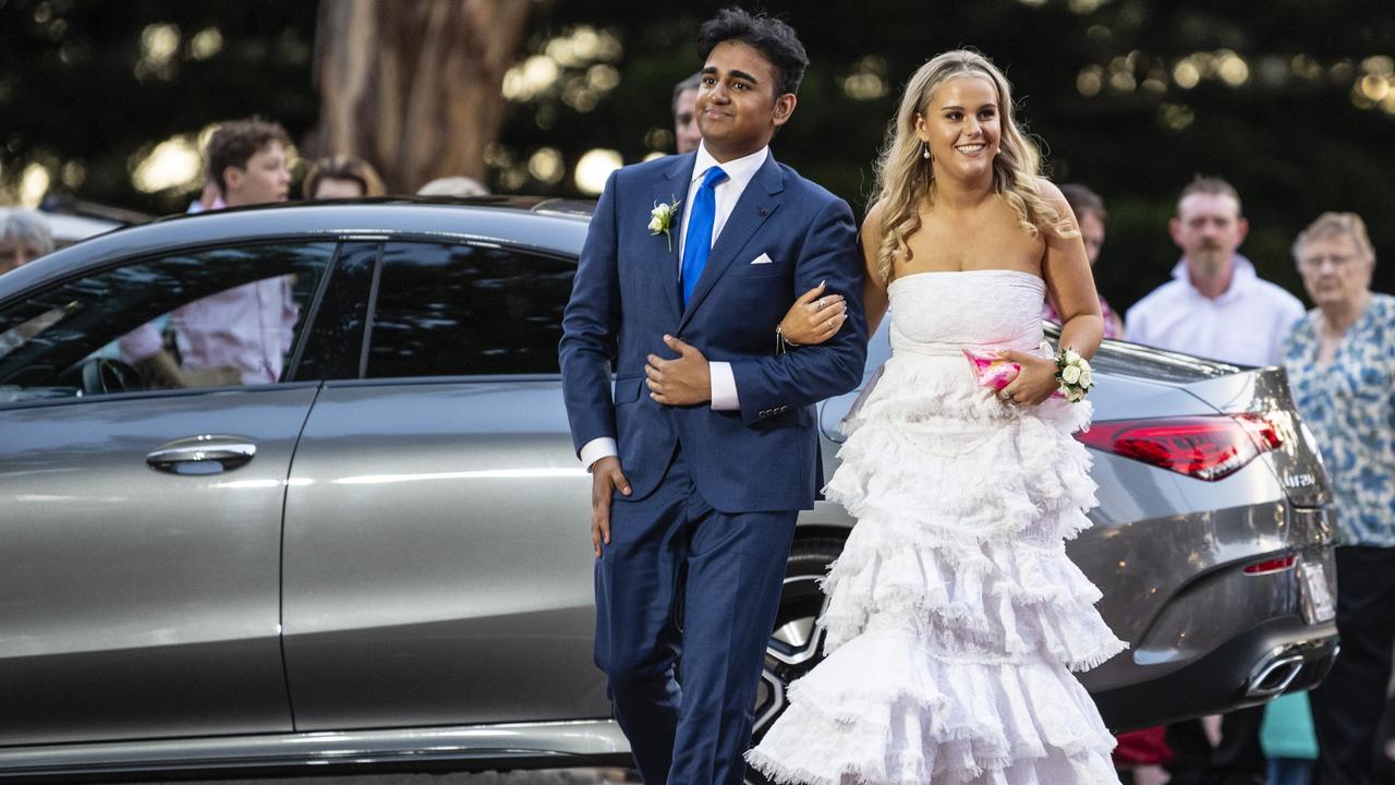 Christon John and partner Sophie Schriek at St Mary's College formal at Picnic Point, Friday, March 24, 2023. Picture: Kevin Farmer