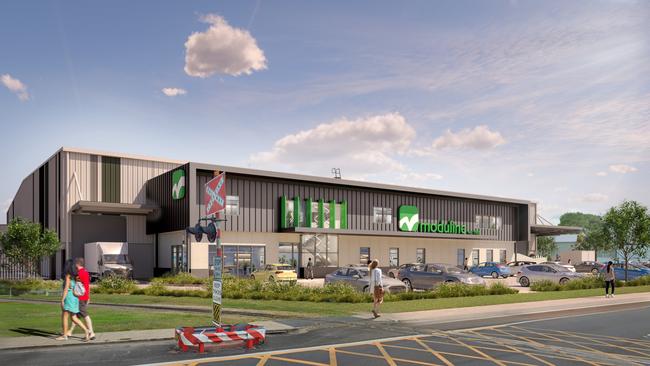 A concept photo for North Queensland custom kitchen and cabinet manufacturer Moduline’s proposed new factory expansion to front Herbert St, Ingham. Image: Supplied