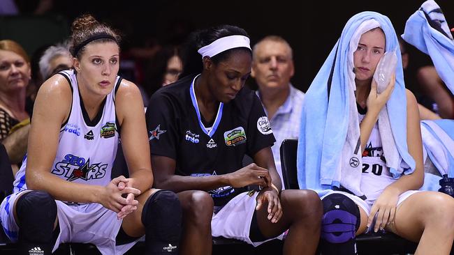 The SEQ Stars one and only season in the WNBL was in the 2015/16 season, where they lost in the preliminary final to Townsville. Picture: Wesley Monts