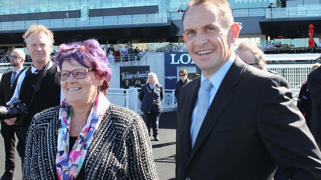 Debbie Kepitis with star trainer Chris Waller. Pic: Getty Images