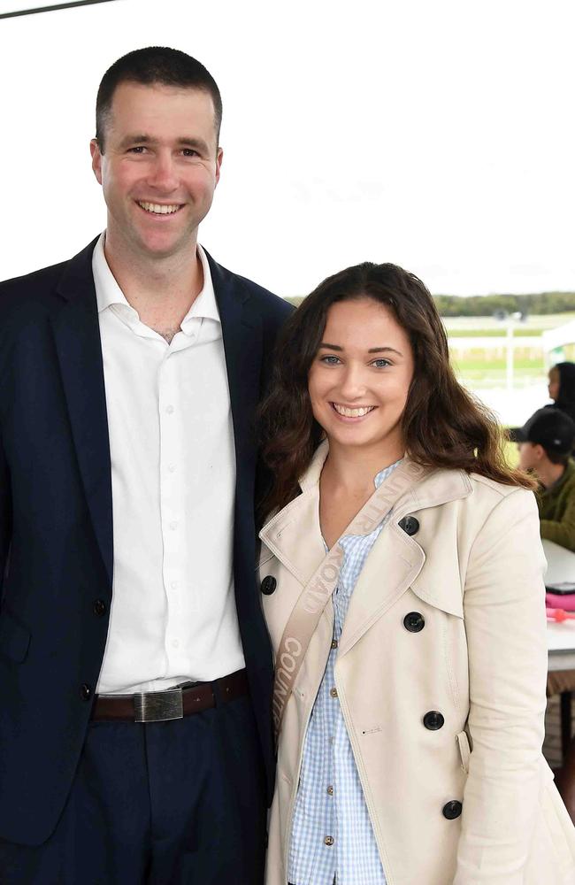 Jack Bruce and Karen Elvins at the Noosa Cup Race Day. Picture: Patrick Woods.