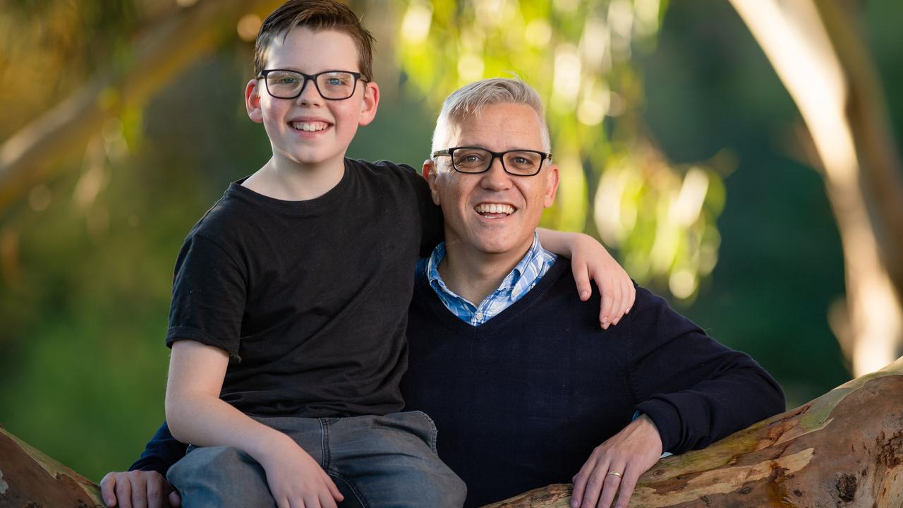 Justin and dad Michael both have diabetes. The new type of insulin could be life changing because it would act much faster than insulin diabetics currently use. Picture: Jason Edwards