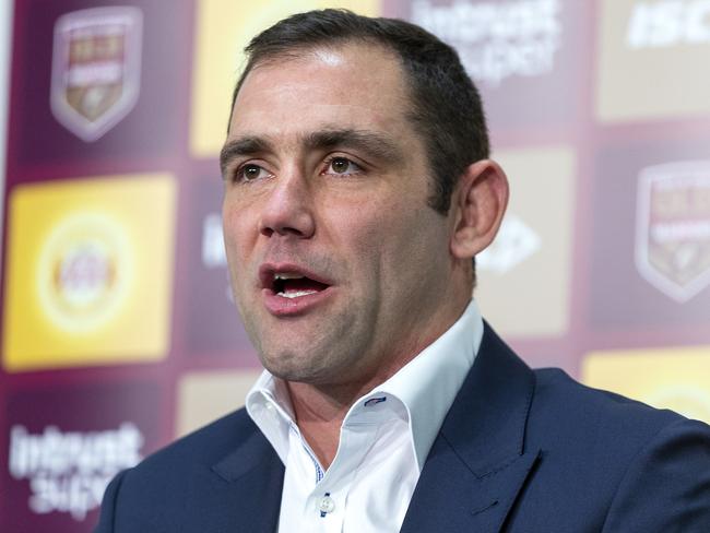 Cameron Smith speaks to the media to announce his representative retirement.