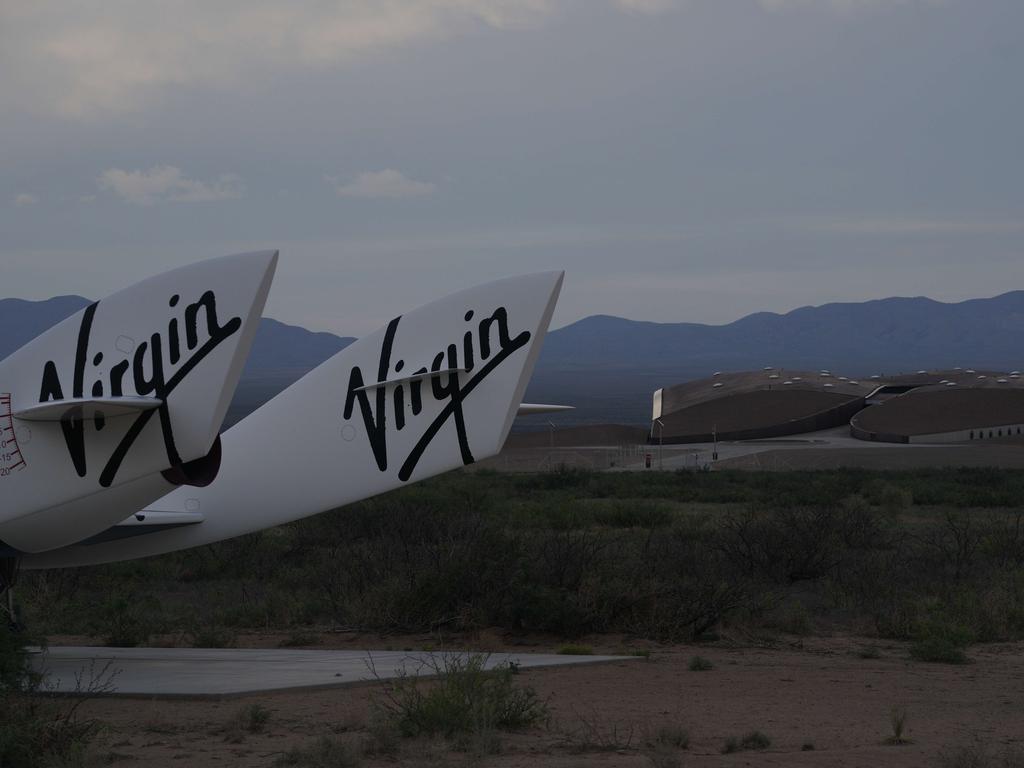 VSS Unity will take off from Spaceport America, a huge base built in the Jornada del Muerto desert. Picture: AFP