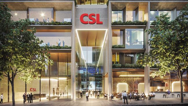 Renders of the proposed CSL headquarters. Picture: Supplied