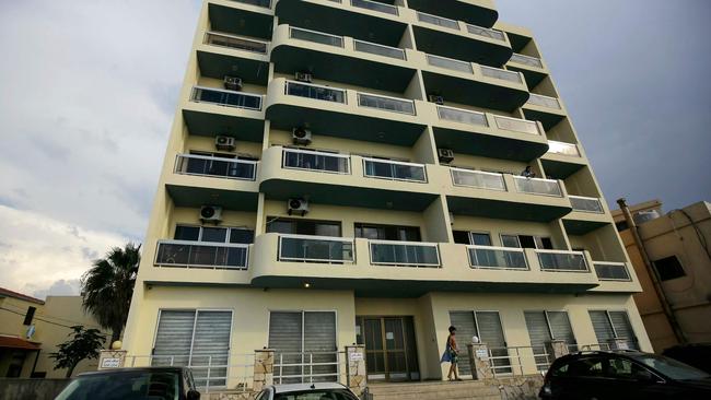 The building from which a Lebanese mariner was abducted by a “naval commando force”, according to a Lebanese military source, in the northern coastal town of Batroun. Picture: Ibrahim Chalhoub/AFP