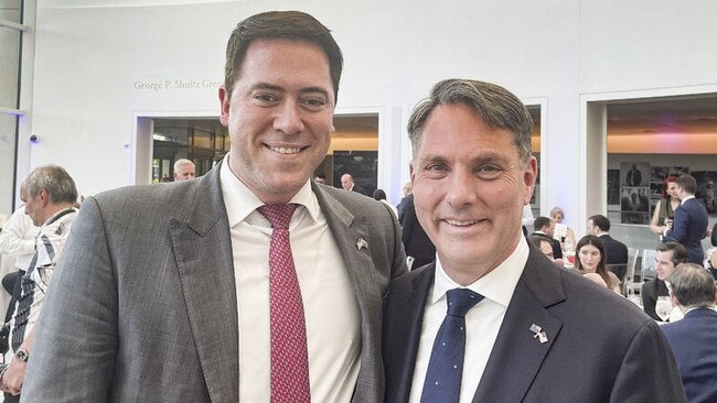 David Collard with Deputy PM Richard Marles last December,