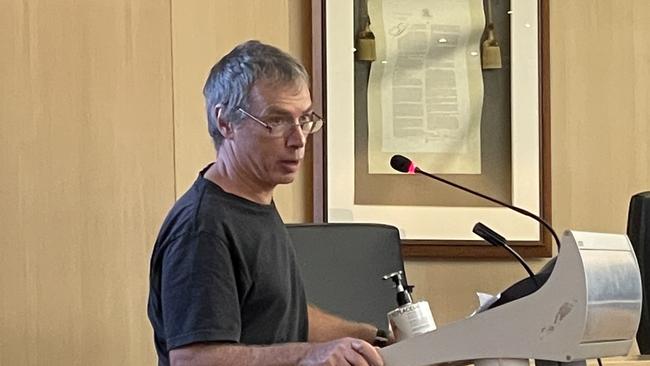 Former Wollongong councillor and Illawarra Green George Takacs spoke ahead of the adoption of the Climate Change Adaptation Plan. Picture: Dylan Arvela