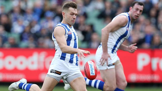 North Melbourne's Shaun Higgins ranked second for inside-50s and third for score assists.