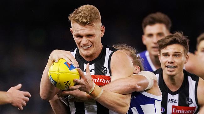 Adam Treloar is the top centre clearance winner at Collingwood, but ranks just 18th in the competition. Picture: Getty Images