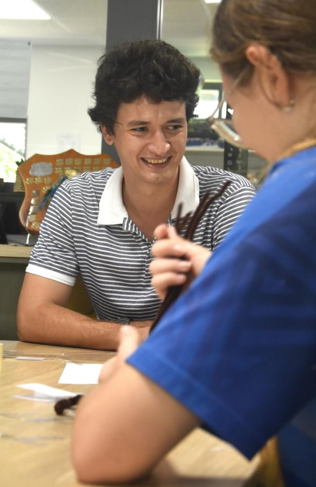 Leanyer School teacher Joseph Collinson said teaching was a rewarding career and encouraged Australians to take the leap to Be That Teacher. Picture: Sierra Haigh