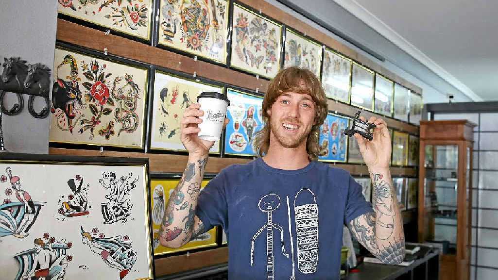 Tattooist s apprentice immortalises love of coffee in ink Daily