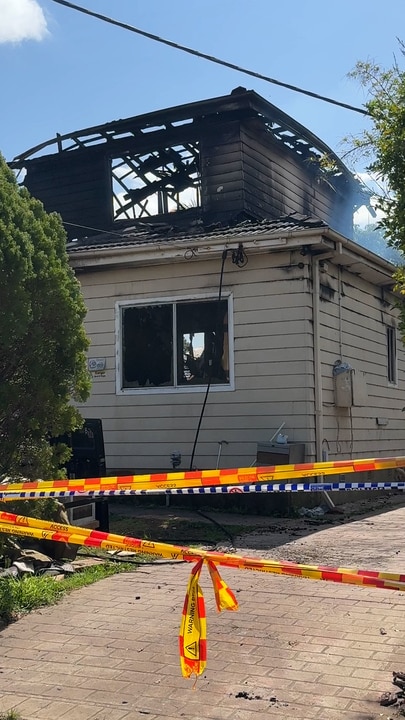 Neighbours speak after man leaps from burning home