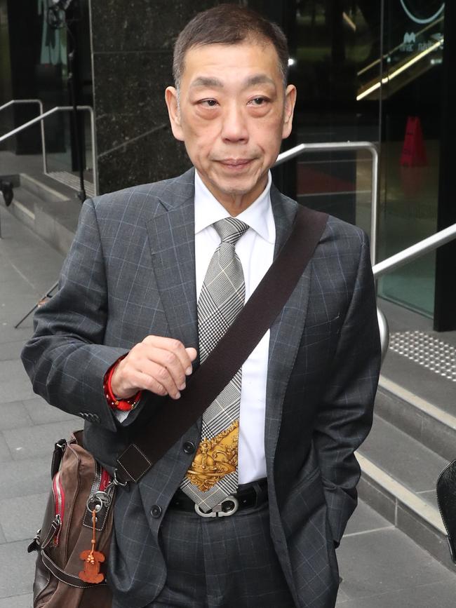 Former ALP MP Ernest Wong outside the ICAC hearing in Sydney on Tuesday. Picture: Richard Dobson